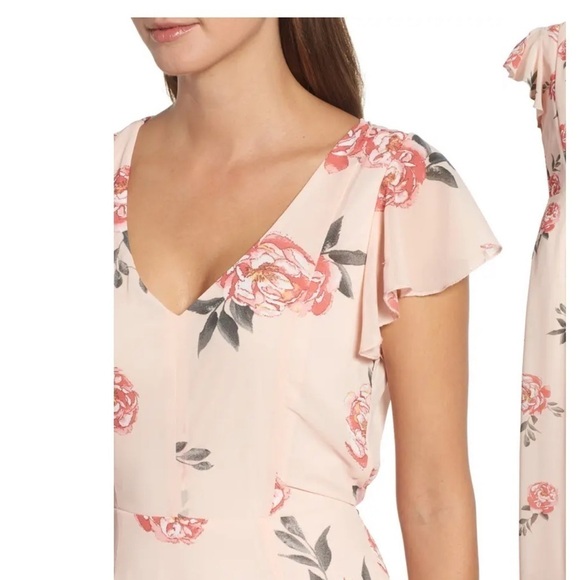 NEW ROW A Pink Floral Backless Maxi Dress Size XXL - Picture 4 of 13